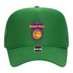 OTTO Cap 5 Panel High Crown Mesh Back Trucker Hat Thumbnail