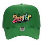 OTTO Cap 5 Panel High Crown Mesh Back Trucker Hat Thumbnail