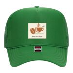 OTTO Cap 5 Panel High Crown Mesh Back Trucker Hat Thumbnail