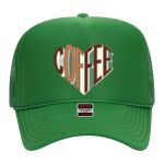 OTTO Cap 5 Panel High Crown Mesh Back Trucker Hat Thumbnail