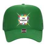 OTTO Cap 5 Panel High Crown Mesh Back Trucker Hat Thumbnail