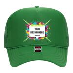OTTO Cap 5 Panel High Crown Mesh Back Trucker Hat Thumbnail