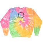 Crew Neck Fleece Tie Dye Thumbnail
