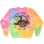 Crew Neck Fleece Tie Dye Thumbnail