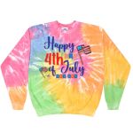 Crew Neck Fleece Tie Dye Thumbnail