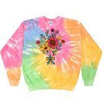 Crew Neck Fleece Tie Dye Thumbnail