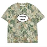 Custom Printed Camo Oversized Box S/S Tee 7.5 OZ Thumbnail