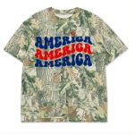 Custom Printed Camo Oversized Box S/S Tee 7.5 OZ Thumbnail