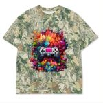 Custom Printed Camo Oversized Box S/S Tee 7.5 OZ Thumbnail