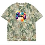 Custom Printed Camo Oversized Box S/S Tee 7.5 OZ Thumbnail