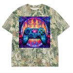 Custom Printed Camo Oversized Box S/S Tee 7.5 OZ Thumbnail
