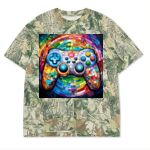 Custom Printed Camo Oversized Box S/S Tee 7.5 OZ Thumbnail