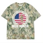 Custom Printed Camo Oversized Box S/S Tee 7.5 OZ Thumbnail
