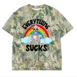 Custom Printed Camo Oversized Box S/S Tee 7.5 OZ Thumbnail