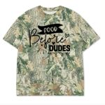 Custom Printed Camo Oversized Box S/S Tee 7.5 OZ Thumbnail