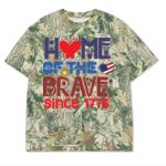 Custom Printed Camo Oversized Box S/S Tee 7.5 OZ Thumbnail