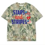 Custom Printed Camo Oversized Box S/S Tee 7.5 OZ Thumbnail