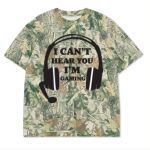 Custom Printed Camo Oversized Box S/S Tee 7.5 OZ Thumbnail