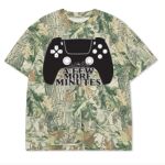 Custom Printed Camo Oversized Box S/S Tee 7.5 OZ Thumbnail