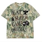 Custom Printed Camo Oversized Box S/S Tee 7.5 OZ Thumbnail