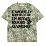 Custom Printed Camo Oversized Box S/S Tee 7.5 OZ Thumbnail