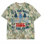 Custom Printed Camo Oversized Box S/S Tee 7.5 OZ Thumbnail
