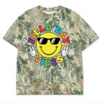 Custom Printed Camo Oversized Box S/S Tee 7.5 OZ Thumbnail