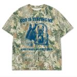 Custom Printed Camo Oversized Box S/S Tee 7.5 OZ Thumbnail