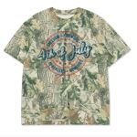 Custom Printed Camo Oversized Box S/S Tee 7.5 OZ Thumbnail