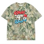 Custom Printed Camo Oversized Box S/S Tee 7.5 OZ Thumbnail
