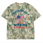 Custom Printed Camo Oversized Box S/S Tee 7.5 OZ Thumbnail