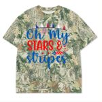 Custom Printed Camo Oversized Box S/S Tee 7.5 OZ Thumbnail