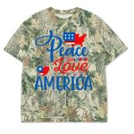 Custom Printed Camo Oversized Box S/S Tee 7.5 OZ Thumbnail