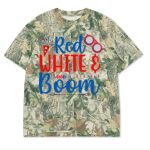 Custom Printed Camo Oversized Box S/S Tee 7.5 OZ Thumbnail
