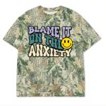 Custom Printed Camo Oversized Box S/S Tee 7.5 OZ Thumbnail