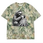 Custom Printed Camo Oversized Box S/S Tee 7.5 OZ Thumbnail