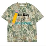 Custom Printed Camo Oversized Box S/S Tee 7.5 OZ Thumbnail