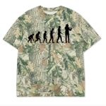 Custom Printed Camo Oversized Box S/S Tee 7.5 OZ Thumbnail