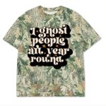 Custom Printed Camo Oversized Box S/S Tee 7.5 OZ Thumbnail