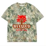 Custom Printed Camo Oversized Box S/S Tee 7.5 OZ Thumbnail