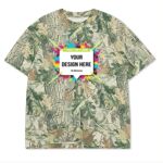Custom Printed Camo Oversized Box S/S Tee 7.5 OZ Thumbnail